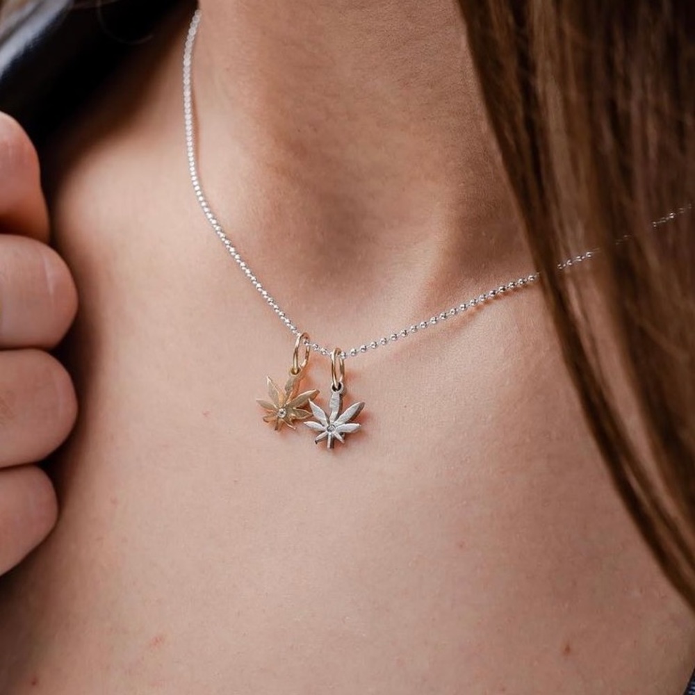 💎 🍃 Diamond MJ Leaf Pendant